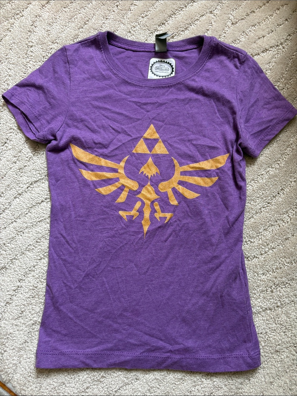 Zelda Triumphant Triforce Girls t shirt